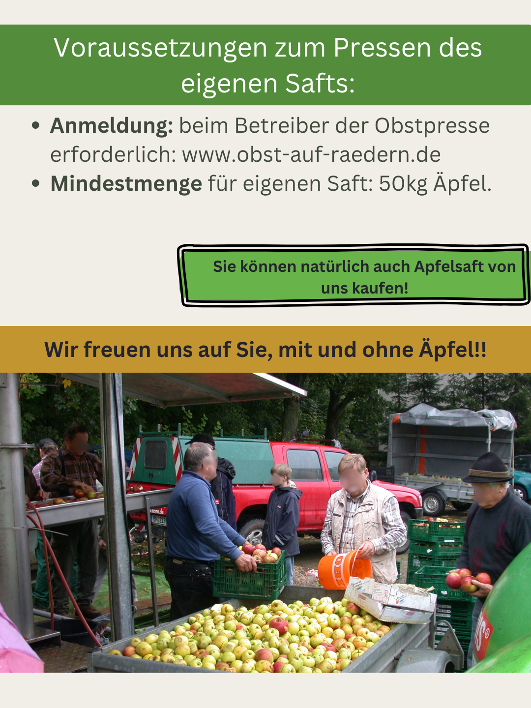 Apfelsaftpresse